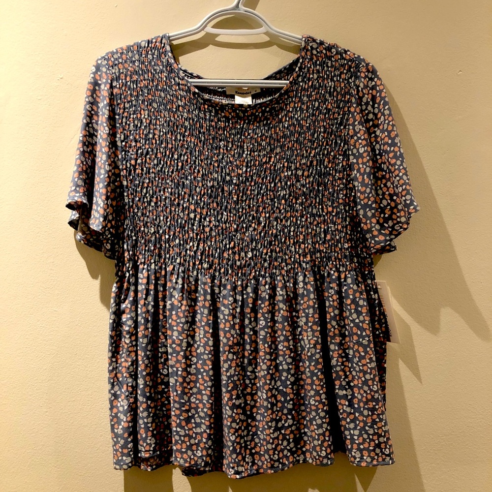 Floral Summer short sleeve tops